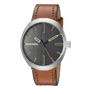 Diesel Men's 'Klutch' Quartz Stainless Steel and Leather Casual Watch, Color:Brown (Model: DZ1831), Only $64.99, You Save (%)