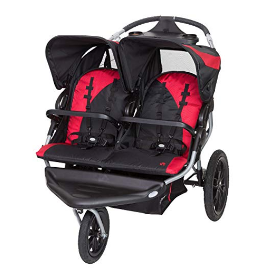 Baby Trend Navigator Lite Double Jogger Stroller, Candy Apple $165.60，free shipping