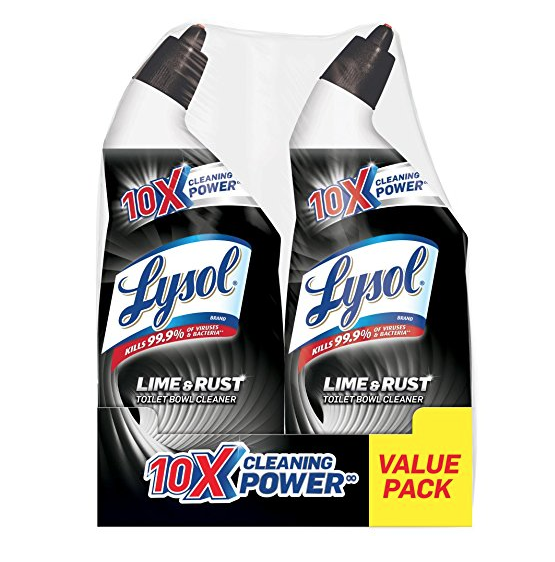 Lysol Lime & Rust Remover Toilet Bowl Cleaner, 48oz (2X24oz), 10X Cleaning Powe only $3.39