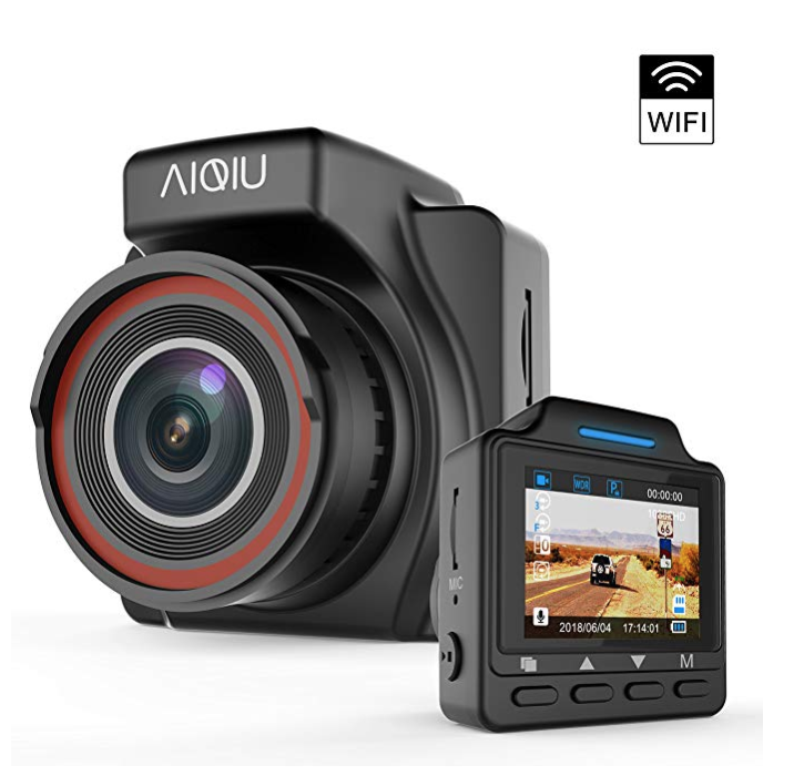 AIQIU Dash Cam 1080 高清行车记录仪，原价$59.99, 现使用折扣码PFFNP9JO后仅售$29.99, 免运费！