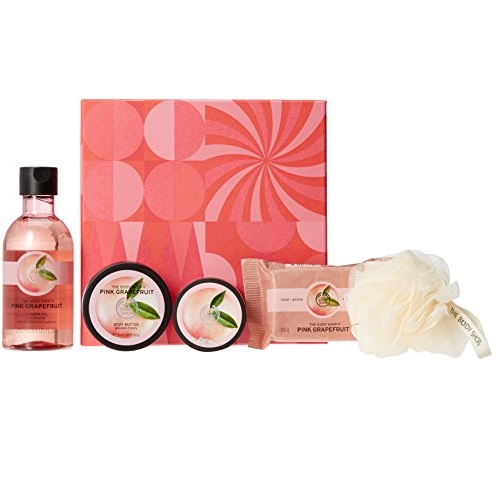 The Body Shop Pink Grapefruit Festive Picks Gift Set, 5pc Bath and Body Gift Set, Only $6.90