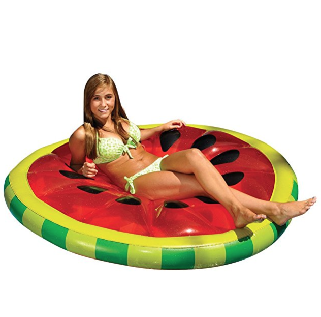 Swimline Watermelon Slice Island Inflatable Raft only $11.46