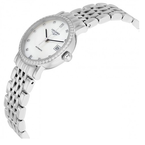 LONGINES Elegant Mother of Pearl Diamond Automatic Ladies Watch Item No. L43090876, only $2,675.00 after using coupon code, free shipping