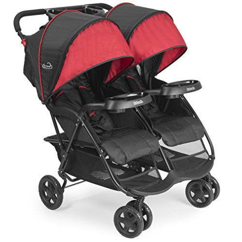 Kolcraft Cloud Plus Double Stroller, Red/Black, Only$99.99, free shipping