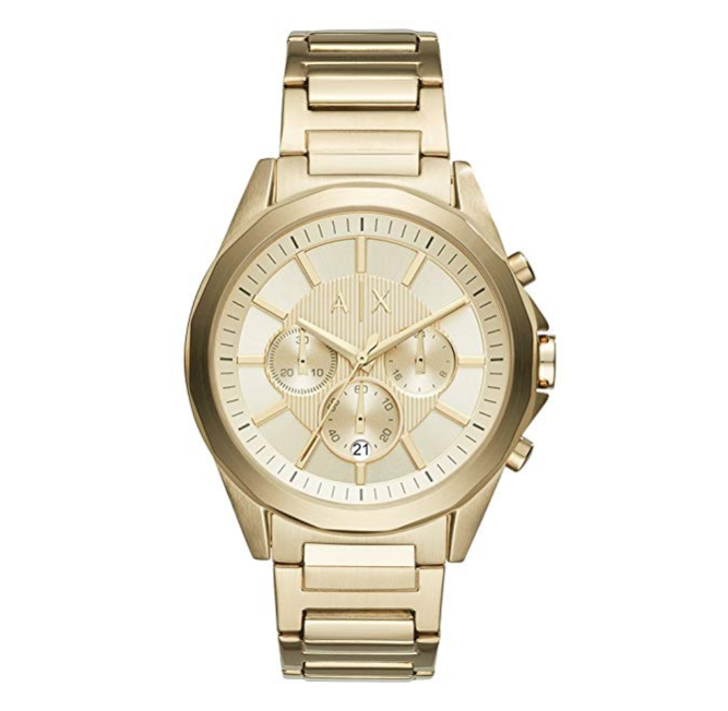 Armani Exchange 男士 AX2602 金色手表, 现仅售$114.99, 免运费！