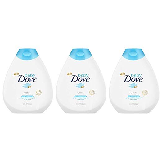 Dove多芬 婴儿温和滋润乳，敏感肌可用，13 oz/瓶，共3瓶，原价$17.99，现点击coupon后仅售 $10.20，免运费