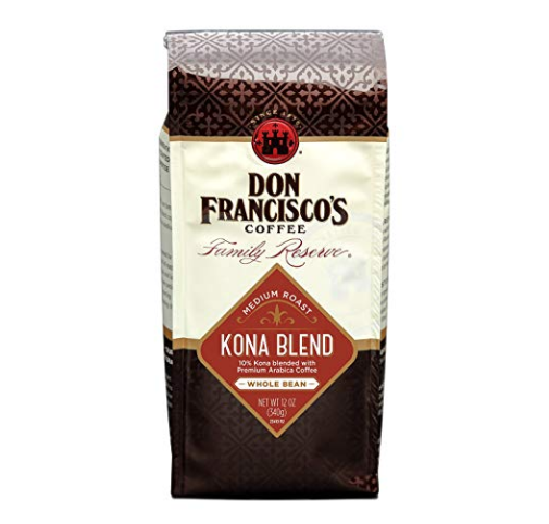 Don Francisco's Coffee, Kona Blend Whole Bean Medium Roast, 12-Ounce only$4.74