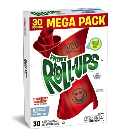 Fruit Roll-Ups Fruit Snacks, Mega Pack - Strawberry - 15 oz only $4.23
