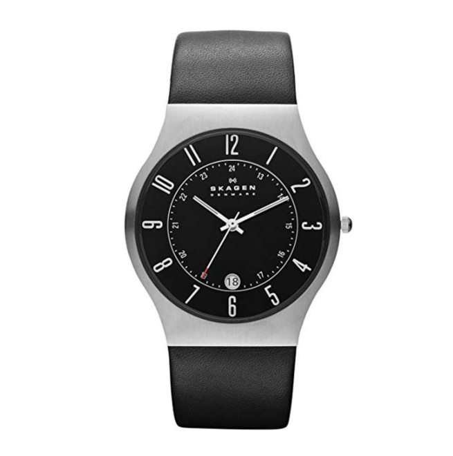 Skagen Men's Black Watch #233XXLSLB only $66.31