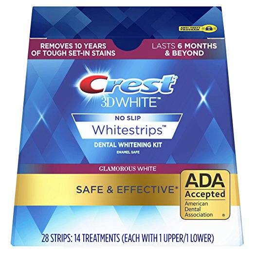 Crest 3D White Glamorous White Whitestrips Dental Teeth Whitening Strips Kit, 14 Treatments - Lasts 6 Months & Beyond, only $19.99, free shipping after clipping coupon