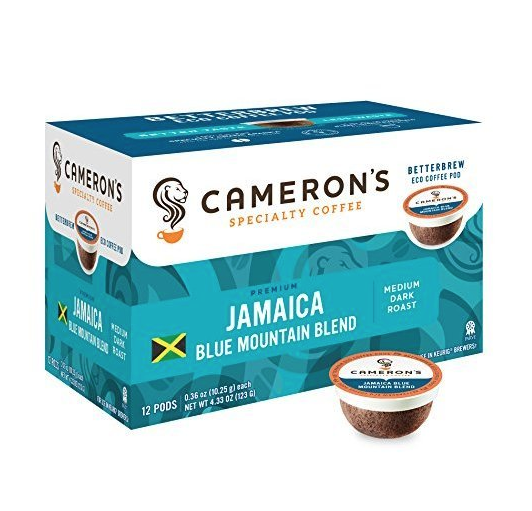 Cameron's Coffee Single Serve Pods, Jamaica Blue Mountain Blend, 72 Count only $28.40