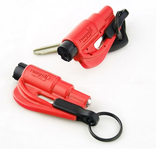 resqme The Original Keychain Car Escape Tool, Made in USA (Red) - Pack of 2, Only $9.54