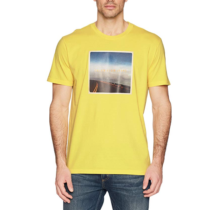 Calvin Klein Roadtrip男T恤，现仅售 $13.93