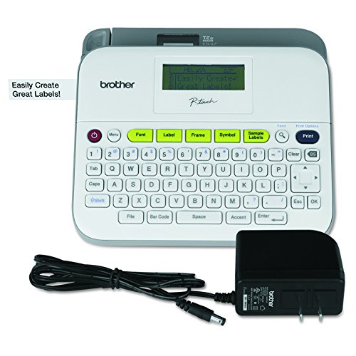 Brother P-touch Label Maker, Versatile Easy-to-Use Labeler, PTD400AD, AC Adapter, QWERTY Keyboard, Multiple Line Labeling, White, Only $29.00, free shipping