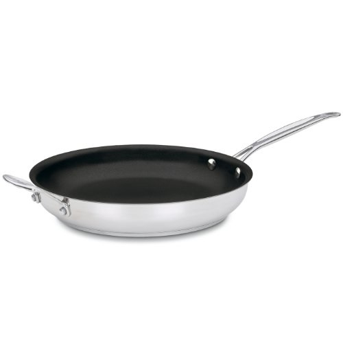 Cuisinart 722-30HNS Chef's Classic Stainless Nonstick 12-Inch Open Skillet with Helper Handle, Only $32.54 after clipping coupon, free shipping