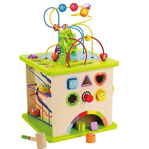 Hape Country Critters Wooden Activity Play Cube for Toddlers, Only $80.98, free shipping
