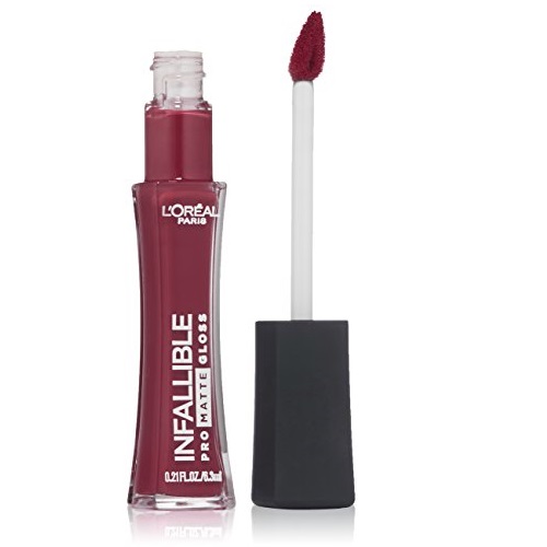 L'Oréal Paris Infallible Lip Pro Matte Gloss, Forbidden Kiss, 0.21 fl. oz., Only $5.39, free shipping after using SS