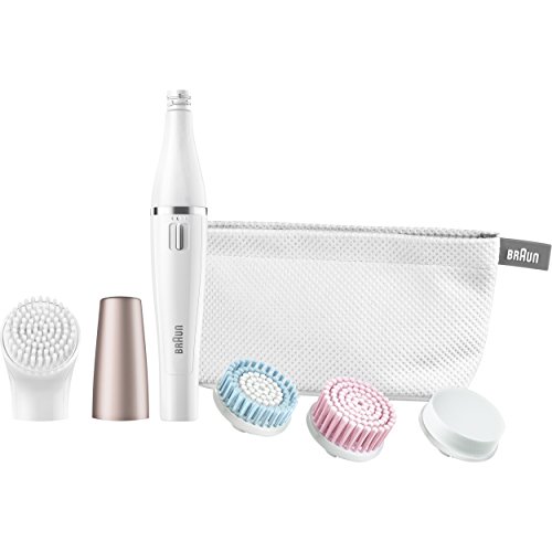 Braun Face 851 Women's Miniature Epilator, Electric Hair Removal, with 4 Facial Cleansing Brushes and Beauty Pouch, Only $42.94 after clipping coupon, free shipping
