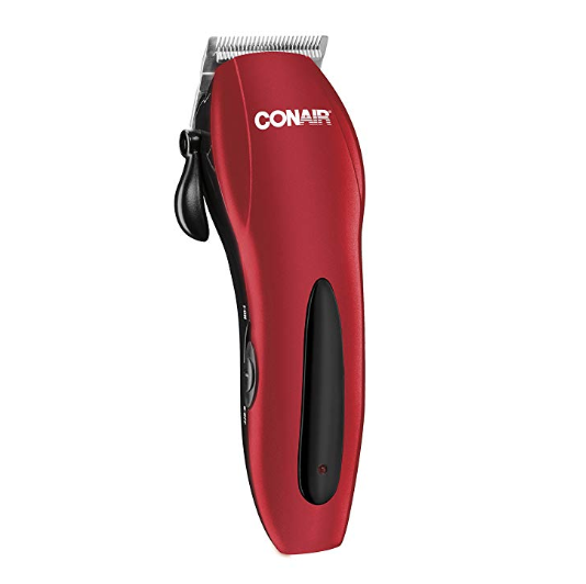 Conair Cord/Cordless Rechargeable 22-piece Haircut Kit; Home Hair Cutting Kit; Red, Only $21.46