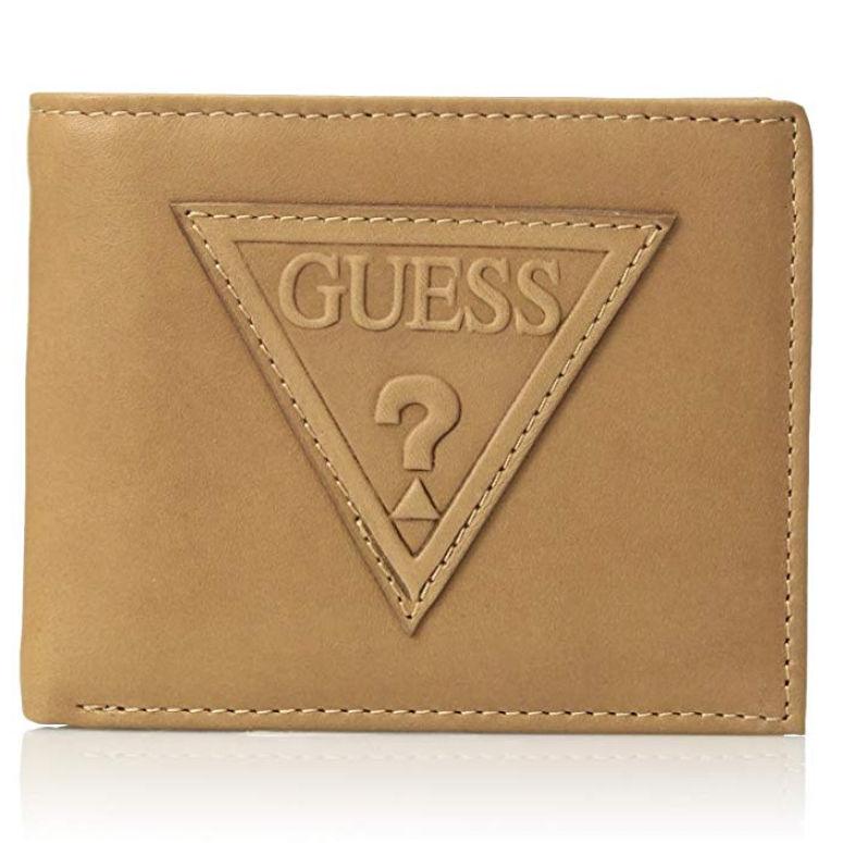 Guess Men's RFID Security Blocking Leather Wallet $15.19