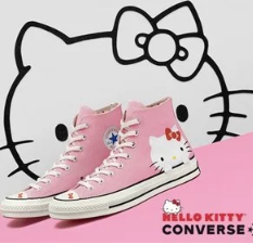 上新：Converse x Hello Kitty 合作系列，服饰鞋履全都有$35起+任意单免邮 现已发售