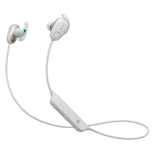 Sony SP600N Wireless Noise Canceling Sports In-Ear Headphones, White (WI-SP600N/W) $48.00