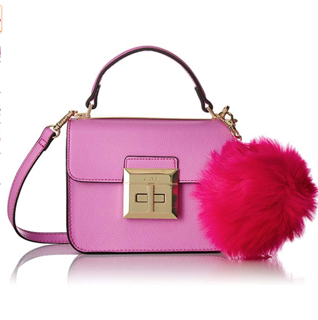 Aldo 精選單肩粉色小盒子包包, 現僅售$35.43, 免運費！