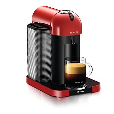 Nespresso Vertuo Coffee and Espresso Machine by Breville, Red, Only $99.95, free shipping