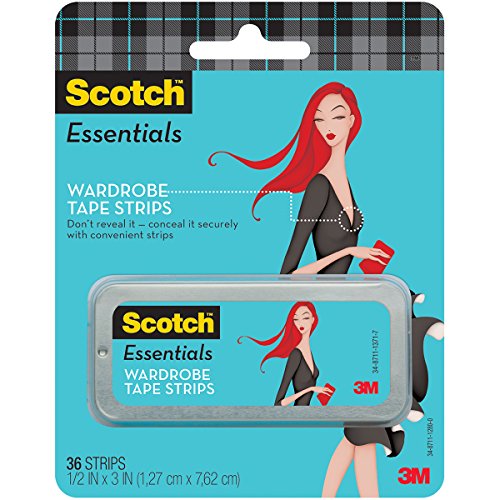 Scotch Essentials Wardrobe Tape Strips, 36 Strips (W-101-A), Only $6.97