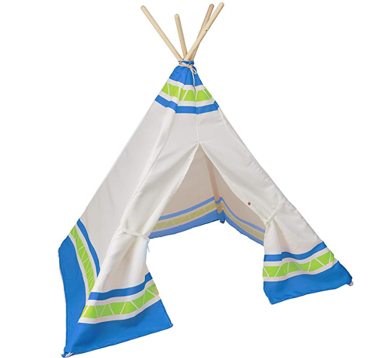 Hape E4308 Teepee Tent, Blue Playset only $62.70