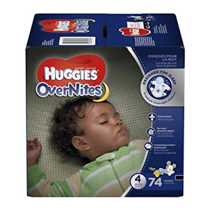HUGGIES OverNites Diapers, Size 4, 74 ct, GIGA JR PACKOvernight Diapers (Packaging May Vary) $24.27