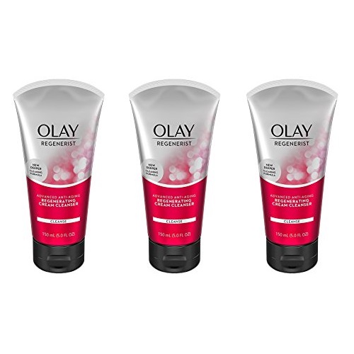 Olay Regenerist Regenerating Cream Face Cleanser, 5 fl oz, Pack of 3, Only $14.80