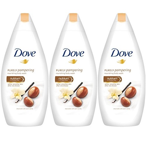 Dove Purely Pampering Body Wash, Shea Butter with Warm Vanilla, 16.9 Ounce / 500 Ml (Pack of 3), Only $12.55