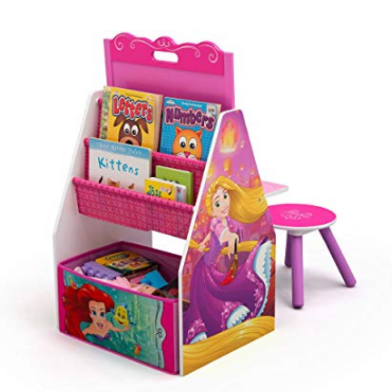 Delta Children Activity Center with Easel Desk, Stool, Toy Organizer, Disney Princess $31.99，free shipping