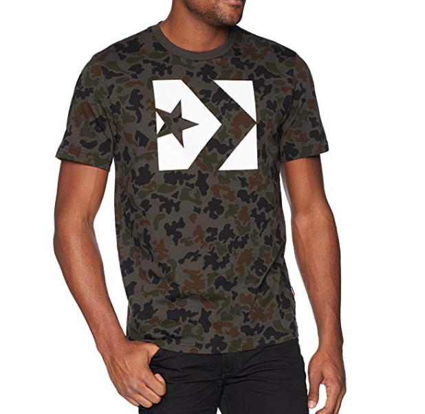 Converse Men's Star Chevron Short Sleeve All Over Camo T-Shirt only $11.44
