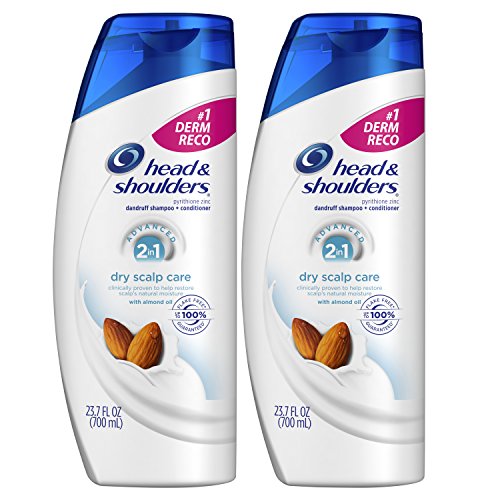 Head and Shoulders 2 in 1 Anti Dandruff Shampoo and Conditioner, Dry Scalp Care With Almond Oil, 23.7 Fl Oz (Pack of 2), Only $11.70