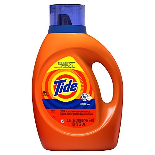 Tide HE Turbo Clean Liquid Laundry Detergent, Original Scent, Single 100 oz, Only $11.97