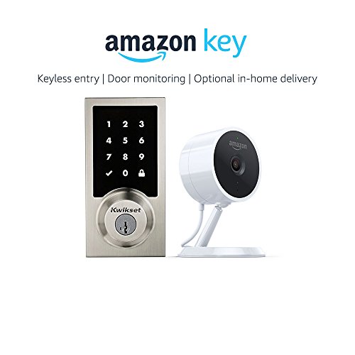 Kwikset 916 Smartcode Zigbee Touchscreen Smartlock Contemporary Style in Nickel + Amazon Cloud Cam, Works with Amazon Key, Only $239.99, free shipping
