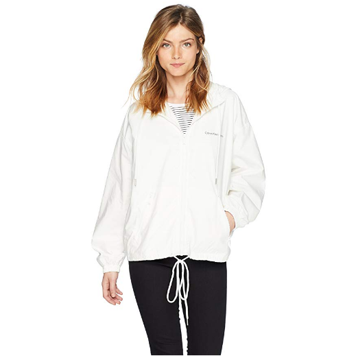 Calvin Klein Women's Zip Through Hoodie Jacket $50.51，free shipping