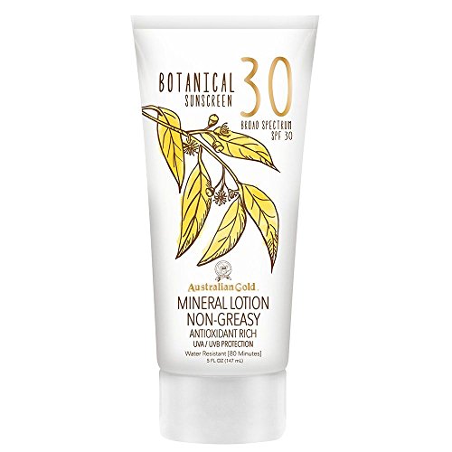 Australian Gold Botanical Sunscreen Mineral Lotion, Non-Greasy, SPF 30, 5 Ounce, Only $5.12, free shipping after using SS
