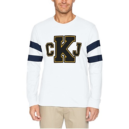 Calvin Klein Ckj Logo 男士長袖衫，原價$59.50 ，現僅售$19.35