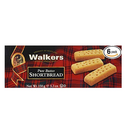 酥香诱人！Walkers 苏格兰奶油酥手指饼Shortbread Fingers，5.3 oz/包，共6包，现点击coupon后仅售$14.35，免运费