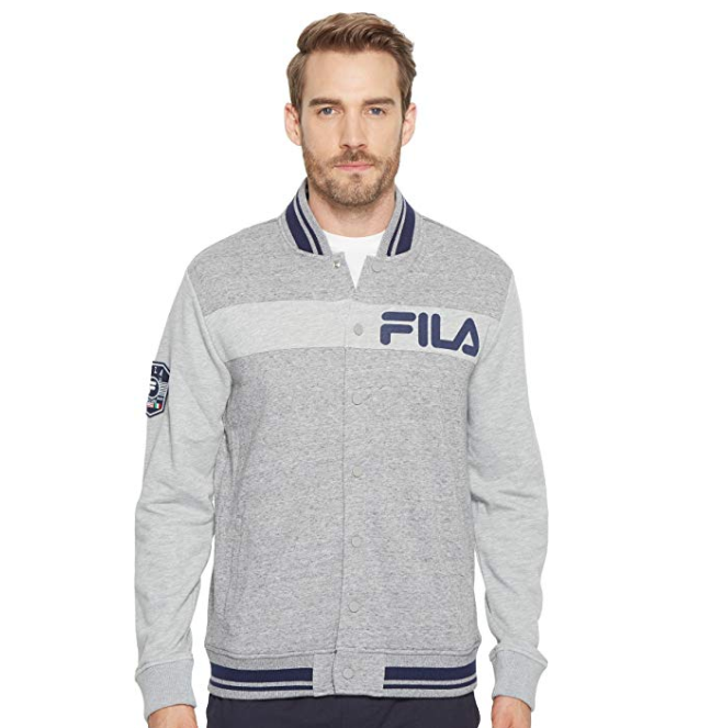 Fila斐樂 男士棒球夾克，現僅售$24.99, 亞馬遜Prime會員或本次購物總額滿$25免運費！