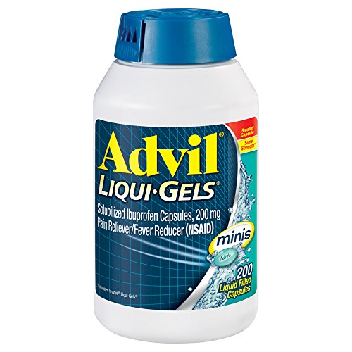 Advil Liqui-Gels Minis Pain Reliever Fever Reducer Liquid Filled Capsule, 200 Count, Only $10.49, free shipping after using SS