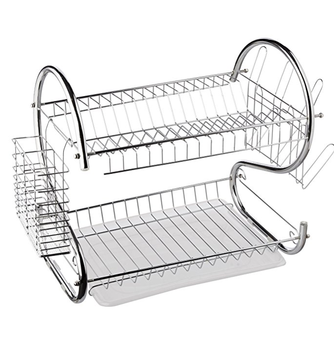 Better Chef DR-16, 16-Inch, Chrome Plated, S-Shaped, Rust-Resistant, 2-Tier Dishrack only $12.93