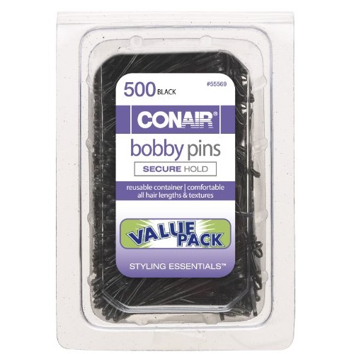 Conair Bobby Pins In Tub, Black, 500 Count, Only $4.89 after clipping c oupon