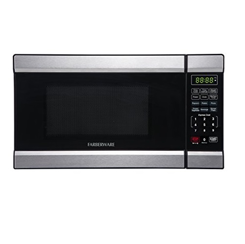 Farberware FMO07ABTBKQ 0.7 Cubic Foot 700 Watt Microwave Oven, Stainless Steel/Black, Only $62.32, free shipping