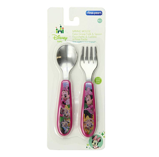 The First Years Disney Baby Minnie Mouse Easy Grasp Flatware only $2.48