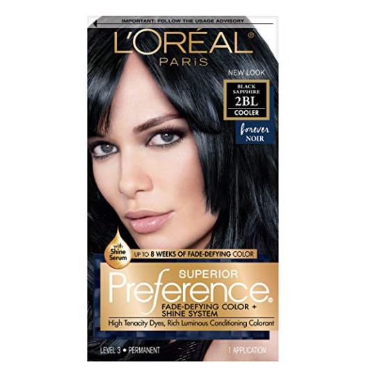L'Oréal Paris Superior Preference Permanent Hair Color, 2BL Black Sapphire only $2.55