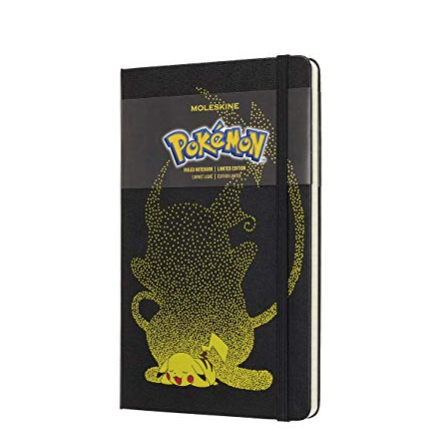 Moleskine Limited Edition Notebook Pokemon Pikachu, Large, Ruled, Black, Hard Cover (5 x 8.25 only $6.34